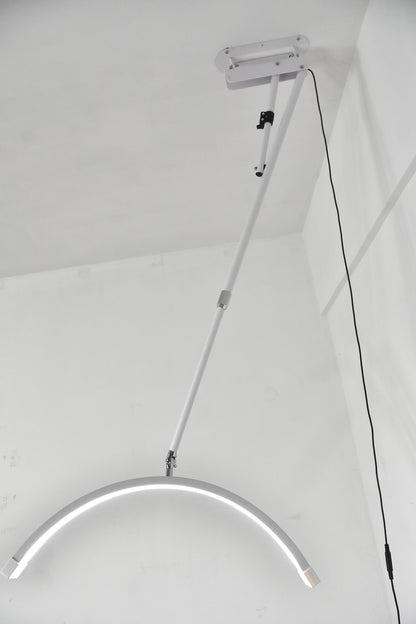 Fosoto Dimmable LED Video Light wall mount half moon light 3200K-5600K Fill light for Beauty Salon Makeup Nail Barbershop