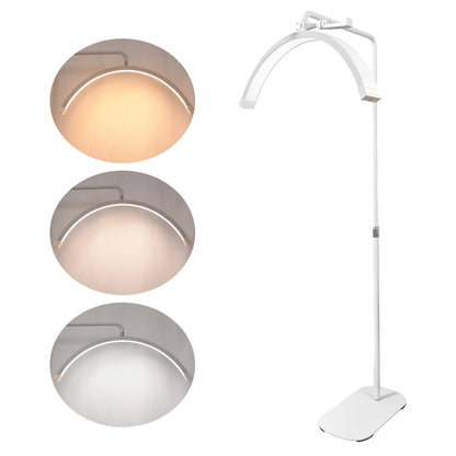 Fosoto  Professional 28” 45W LED Half-Moon Beauty Light with Tool Tray for Lash Extension & Makeup