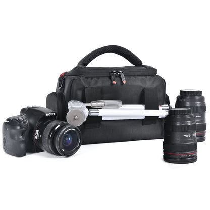 FOSOTO DSLR Camera Shoulder Bag Case Compatible for Canon EOS Rebel T7 T6 4000D 80D 90D 6D Mark II,Nikon D3500 D3400 D5600 D60 D750,Sony SLR and Lenses (Large) - FOSOTOFOSOTO DSLR Camera Shoulder Bag Case Compatible for Canon EOS Rebel T7 T6 4000D 80D 90D 6D Mark II,Nikon D3500 D3400 D5600 D60 D750,Sony SLR and Lenses (Large)