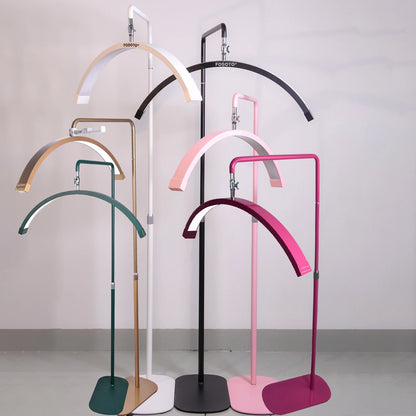 Fosoto Multifunctional Half Moon Lamp Video Ring Lash Light For Beauty Facials Salon Tatoo Live Stream Photography Photo TikTok - FOSOTOFosoto Multifunctional Half Moon Lamp Video Ring Lash Light For Beauty Facials Salon Tatoo Live Stream Photography Photo TikTok