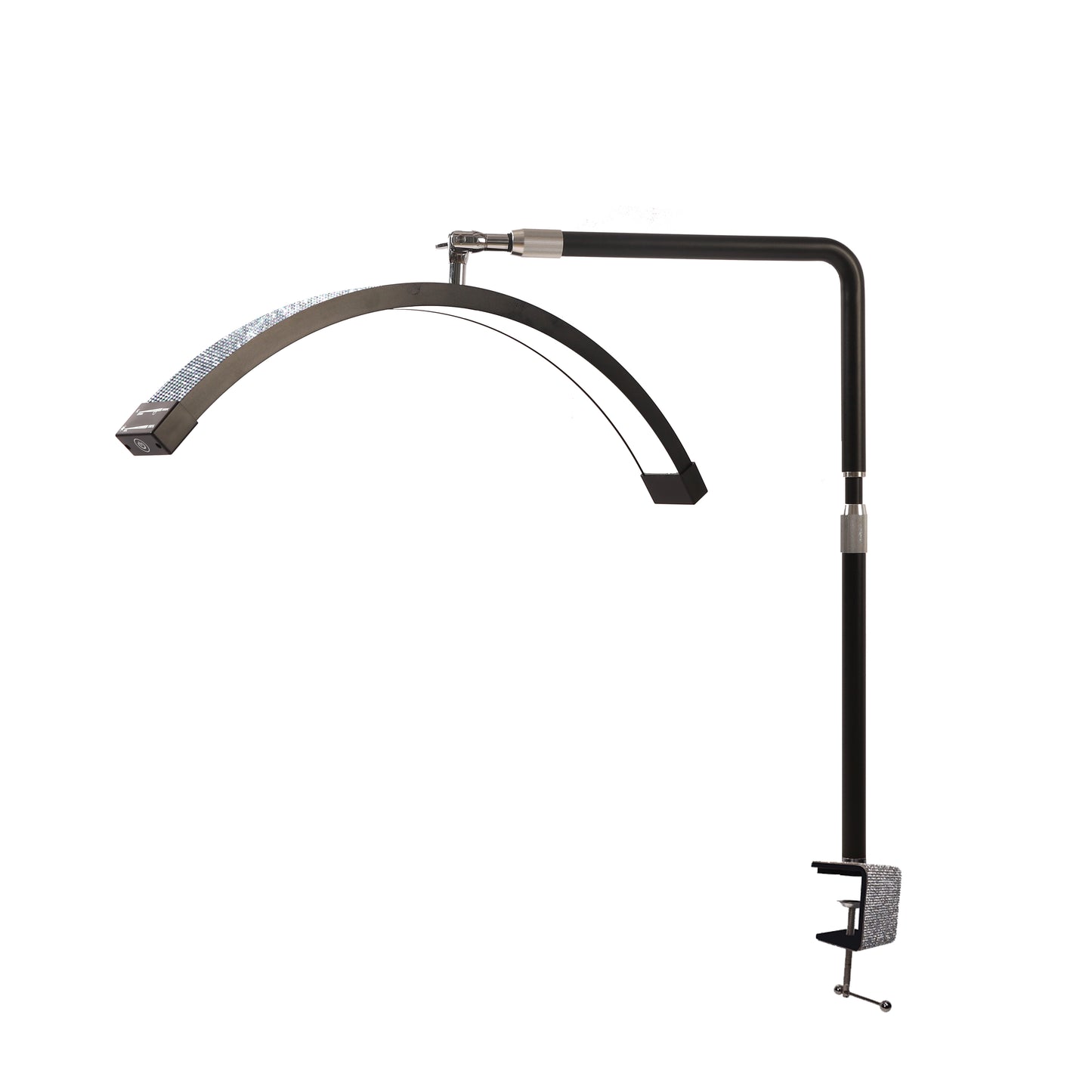 Fosoto 25inch LED Nail light Desk Lamp with Fixing clip, 3 Color Stepless Dimming Eye Protection Flexible Rotating Lamp Head for Beauty Manicure Shop