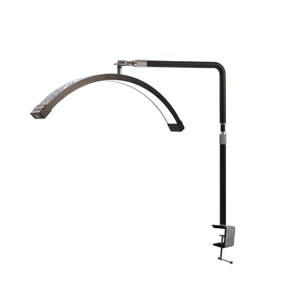 Fosoto 25inch LED Nail light Desk Lamp with Fixing clip, 3 Color Stepless Dimming Eye Protection Flexible Rotating Lamp Head for Beauty Manicure Shop