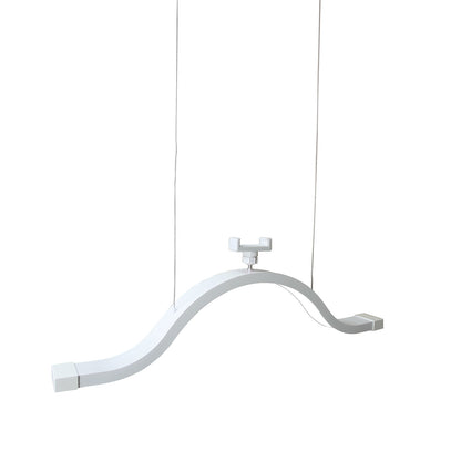 Fosoto 45W Ceiling-Mounted Retractable LED Beauty Light with Wireless Remote, Shadow-Free Lighting for Lash & Facial Professionals