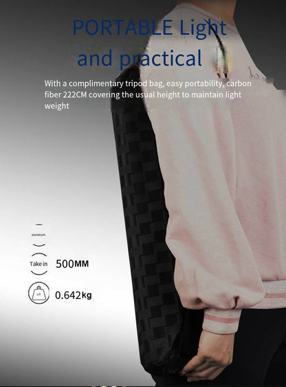 Fosoto SL255 220cm Portable Tripod Photography Light Stand - FOSOTOFosoto SL255 220cm Portable Tripod Photography Light Stand