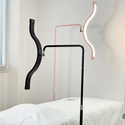 FOSOTO FT-Y17 29INCH Diamond LED Half-Moon Lamp – Adjustable Multi-Angle Light for Beauty, Lash, Tattoo & Live Streaming