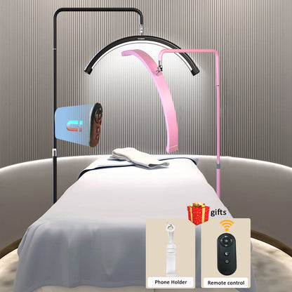 Fosoto High Quality Rhinestones  Multifunctional Beauty Fill Light with Remote Control, Tray & Phone Holder | Ideal for Makeup, Lash, Photography & Live Streaming