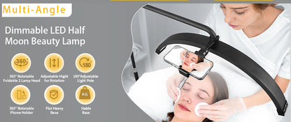 Fosoto Y9 Floor LED Eyelash Half-moon Shaped Fill Light with Remote control &Tray