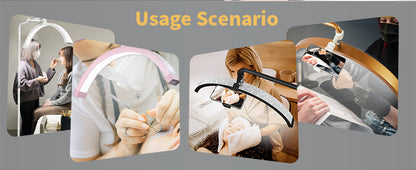 Fosoto Y9 Floor LED Eyelash Half-moon Shaped Fill Light with Remote control &Tray