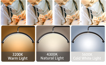 Fosoto Y9 Floor LED Eyelash Half-moon Shaped Fill Light with Remote control &Tray