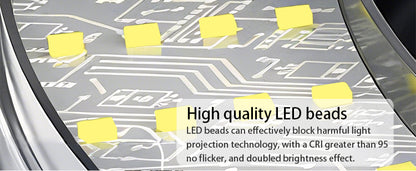 Fosoto Y9 Floor LED Eyelash Half-moon Shaped Fill Light with Remote control &Tray
