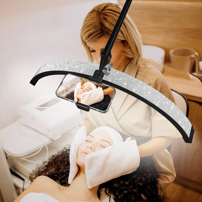 Fosoto 24inch U - shaped Vedio Wall Mounted Half - Moon light Fill light With Diamond For Beauty Salon Lashes Barbershop Nail - FOSOTOFosoto 24inch U - shaped Vedio Wall Mounted Half - Moon light Fill light With Diamond For Beauty Salon Lashes Barbershop Nail