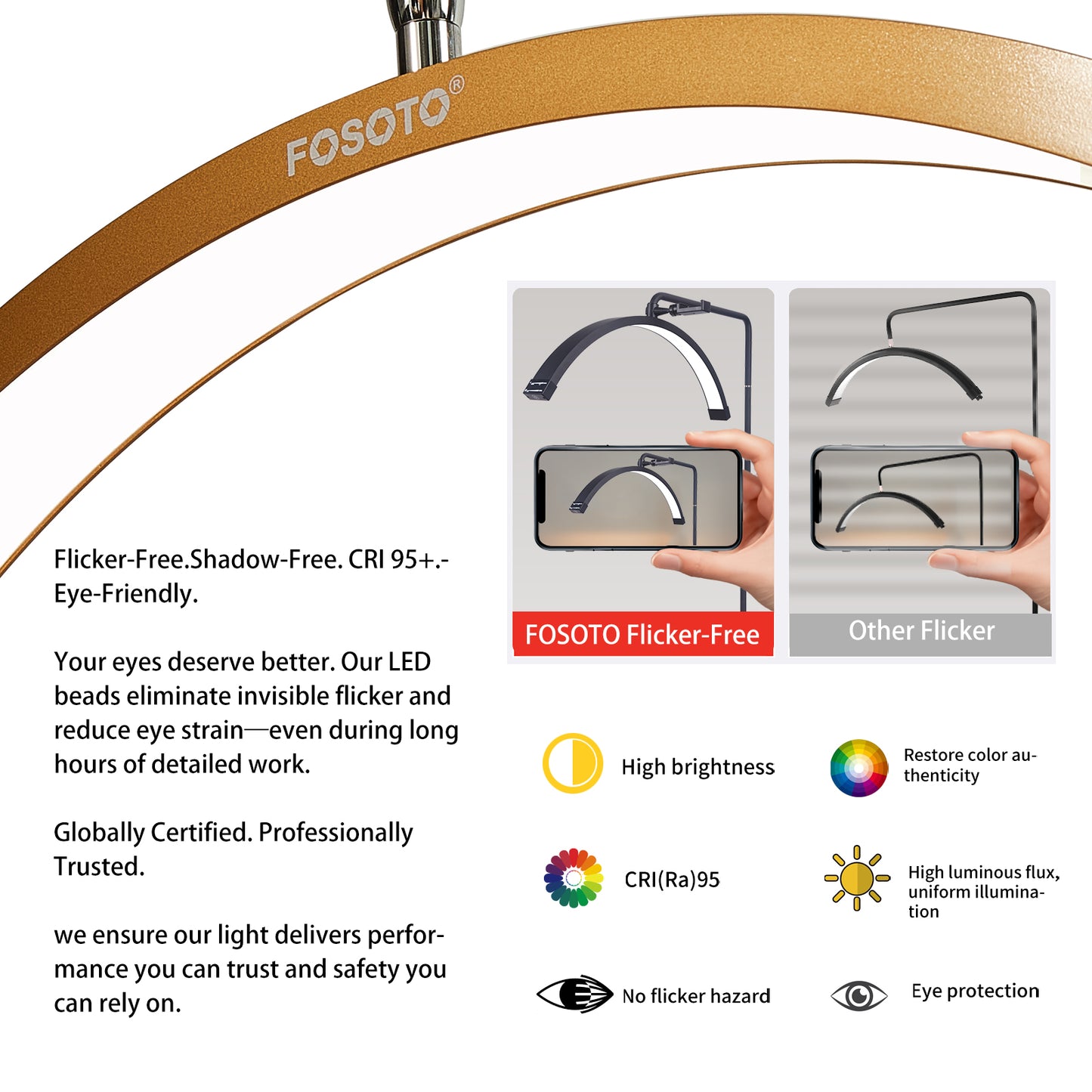 FOSOTO FT-Y9 Half-Moon LED Lash Light