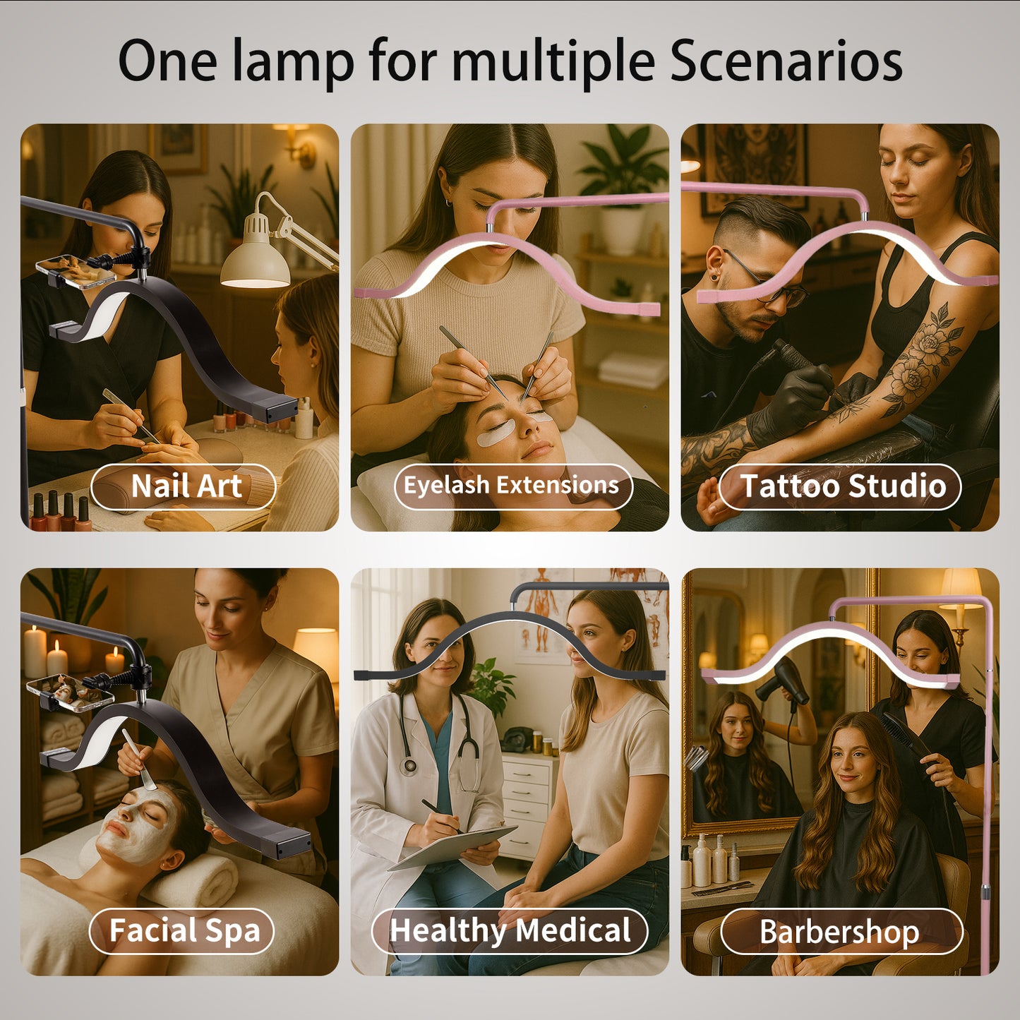 Lampe demi-lune en forme de nuage FOSOTO 30 pouces