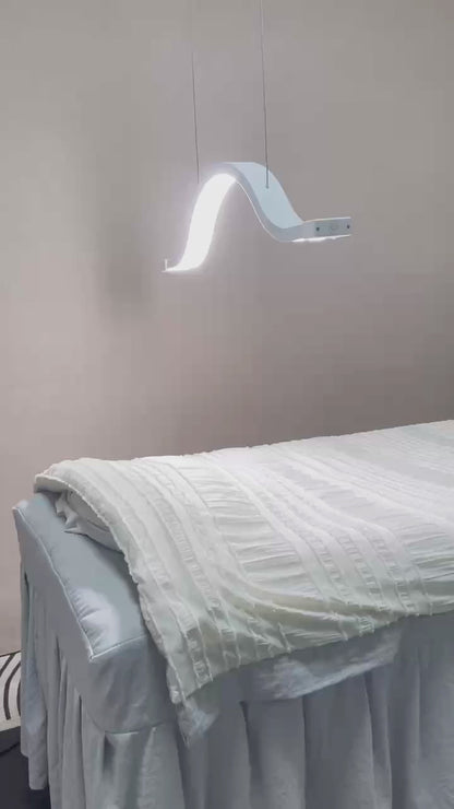 Fosoto 45W Ceiling-Mounted Retractable LED Beauty Light with Wireless Remote, Shadow-Free Lighting for Lash & Facial Professionals