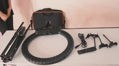 FOSOTO FT-54 21 Inch Led Ring Light Photography lamp Camera Phone Ringlight Makeup Video Ring Lamp With Tripod For Youtube