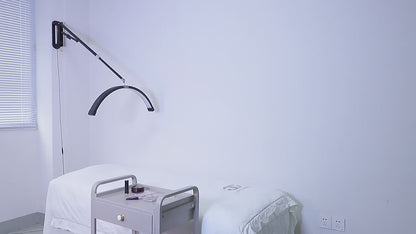 FOSOTO 24-Inch Wall-Mounted U-Shaped Half-Moon LED Fill Light with Diamond Design – Adjustable Beauty Light for Lash Extensions, Nail Techs, Barbershops & Salons