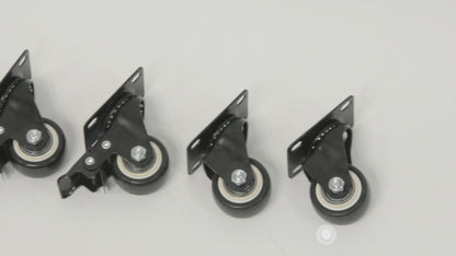 Freely Movable Metal Pulley Shadowless Rotating Lamp Stand Floor Wheels For Half Moon Lamp Chassis wheels