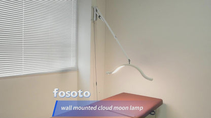 FOSOTO FT-19 Wall Mount Half Moon Lamp Photograph Fill Light LED Ceiling Light for Barbershop Eyelashes Nail Tattoo Beauty Salon