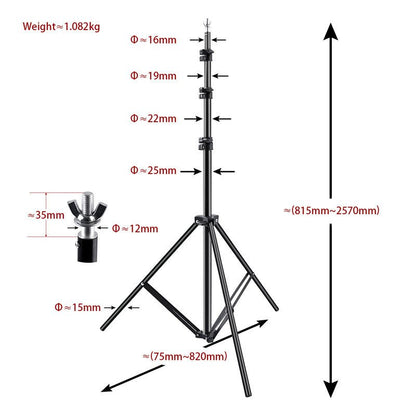 fosoto 2.6*3m Photo Studio Background Frame Folding Tripod Stand Backdrops Frames For Video Studio Photographic Accessories&Bag - FOSOTOfosoto 2.6*3m Photo Studio Background Frame Folding Tripod Stand Backdrops Frames For Video Studio Photographic Accessories&Bag