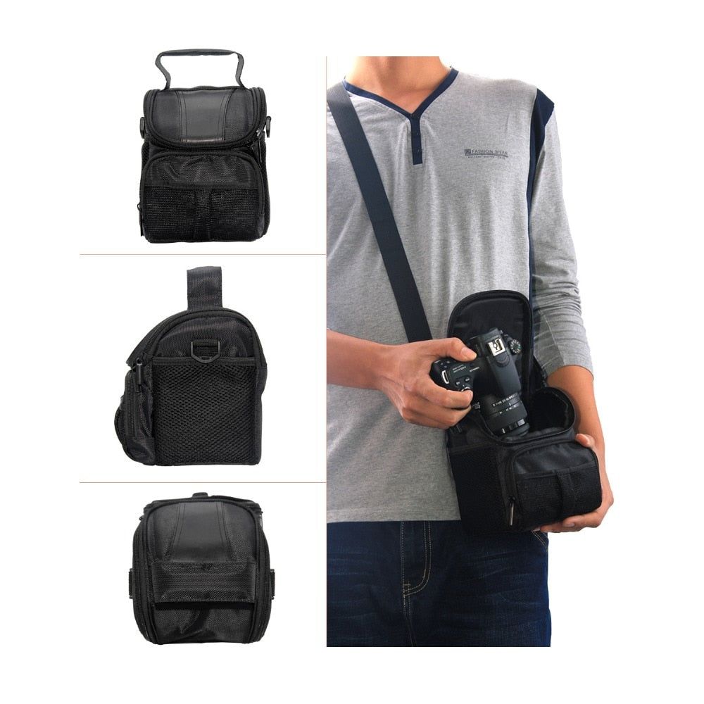 fosoto DSLR Camera Bag Case For Nikon D3400 D5500 D5300 D5200 D5100 D5000 D3200 for Canon EOS 750D 1100D 1200D 700D 600D 550D