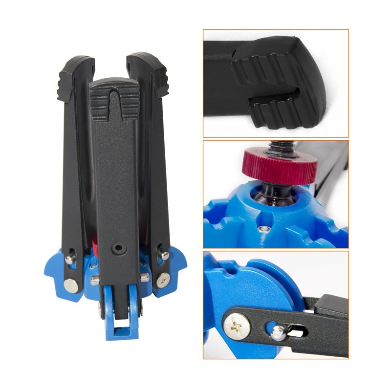 fosoto M-1 Universal Three Feet Support Stand Base Mini Tripod Stand& 3/8" screw For Monopod Canon Nikon DSLR Video Camera Phone