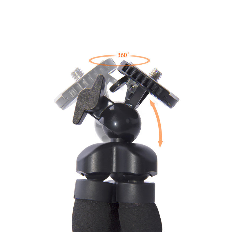 fosoto Medium Octopus Flexible Digital Camera Stand Gorillapod Monopod Mini Tripod with Holder for Gopro hero 2 4 3+ 3 and phone
