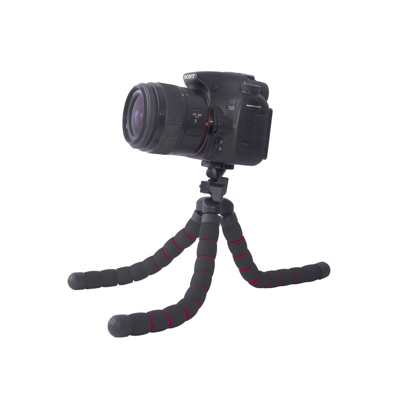 fosoto Medium Octopus Flexible Digital Camera Stand Gorillapod Monopod Mini Tripod with Holder for Gopro hero 2 4 3+ 3 and phone
