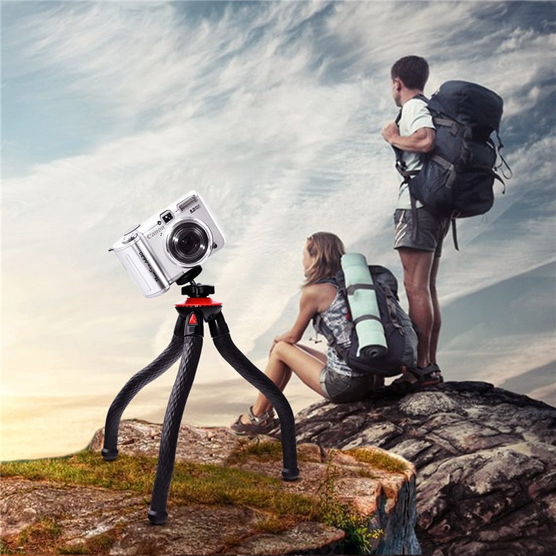 fosoto New Octopus Tripod Mini Flexible Digital Camera Waterproof Spider Tripods Stand For Phone Canon Nikon DSLR Camera & Gopro