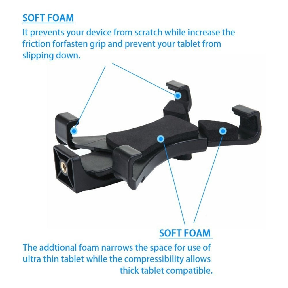FOSOTO Nouveau trépied professionnel pour appareil photo et support de téléphone pour tablette 102 cm pour iPad mini 5 4 3 2 et smartphone
