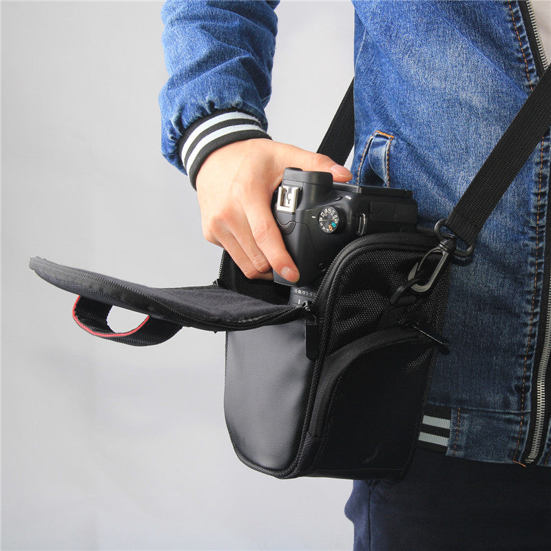fosoto Fashion Triangle Digital Camera DSLR Shoulder Bag photo Case Bags For Canon EOS 1300D 6D 70D 760D 750D 80D 700D 600D 650D