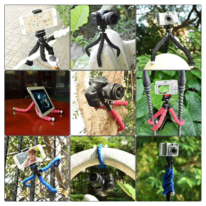 fosoto Octopus Mini Portable Flexible Mobile Mini Tripod Stand Gorillapod For iPhone 6 7 GoPro Canon Nikon Sony Camera&Ball Head