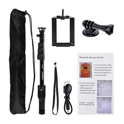 perche à selfie fosoto FT-777 Bluetooth 50" vs monopode portable YT-1288 avec Bluetooth et étui pour trépied Gopro Dslr Camera IPhone7