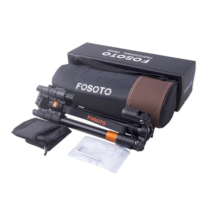 Fosoto F-555 profesional portátil aleación de aluminio y magnesio Q555 trípode para cámara monopié soporte y cabezal de bola para Canon Nikon Sony