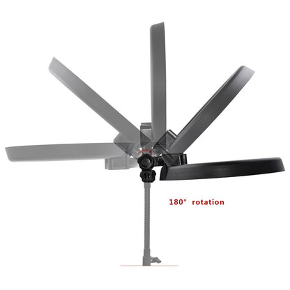 fosoto RL-12 photographic lighting 42W 5500K 180 LED Dimmable Camera Photo Studio Phone Photography Ring Light Lamp&Tripod Stand