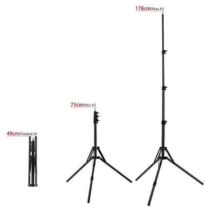 fosoto RL-12 photographic lighting 42W 5500K 180 LED Dimmable Camera Photo Studio Phone Photography Ring Light Lamp&Tripod Stand