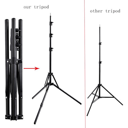 FOSOTO RL-18 55W 5500K 240 LED iluminación fotográfica regulable foto de cámara/estudio/teléfono fotografía anillo lámpara de luz y soporte de trípode