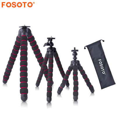 Fosoto pulpo trípodes soporte araña Flexible móvil Mini trípode Gorillapod para iPhone GoPro Canon Nikon Sony cámara mesa escritorio