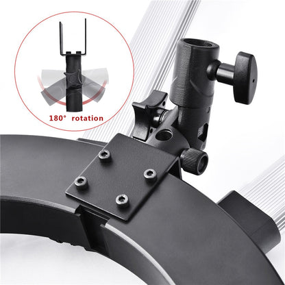 Fosoto TL-1800 iluminación fotográfica regulable 3200-5600K 12 tubos 672 Leds foto de cámara estudio teléfono fotografía anillo lámpara de luz