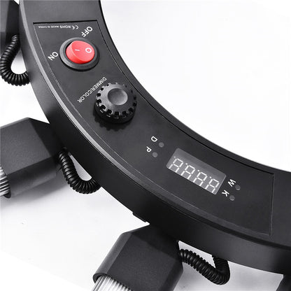 Fosoto TL-1800 iluminación fotográfica regulable 3200-5600K 12 tubos 672 Leds foto de cámara estudio teléfono fotografía anillo lámpara de luz