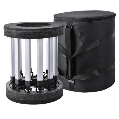 Fosoto TL-1800 iluminación fotográfica regulable 3200-5600K 12 tubos 672 Leds foto de cámara estudio teléfono fotografía anillo lámpara de luz