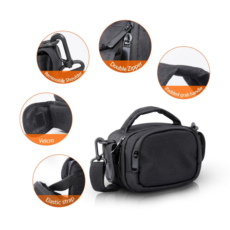 fosoto Digital DSLR Camera Bag Shoulder Bags Case For Canon HDV-Z20 Video Nikon corresponding SAMSUNG HMX-F90WP Sony HDR-GW77E