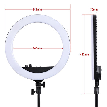 fosoto RL-12II Bi-color 3200-5500K Dimmable Photography light Studio makeup Led Ring Light Lamp For Camera Photo Studio Phone