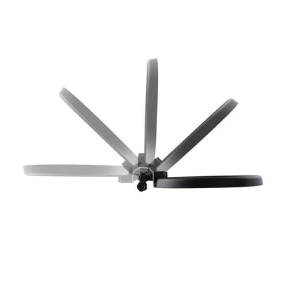 fosoto RL-18 Éclairage photographique Vidéo Studio Appareil photo numérique et support et kit 3 roues 5500K Dimmable 240 LED Anneau lumineux