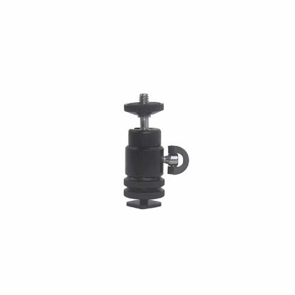 fosoto New Adapter For Camera Tripod LED Ring Light Flash Bracket Holder Mount 1/4 Hot Shoe Adapter Cradle Ball Head with Lock