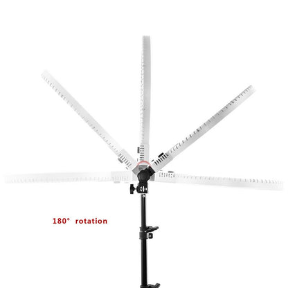 fosoto RL-12 Bi-color Photographic lighting 3 Hot Shoe 3200-5600K 240 Leds Selfie Ring Lamp For Phone Camera Video Photo Makeup