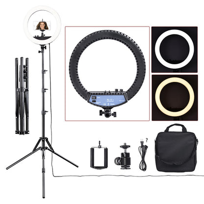 fosoto RL-12II 3200K-5500K Dimmable Photography Studio Led Ring Light Lamp Tripod Stand For Camera Photo Studio Phone Video
