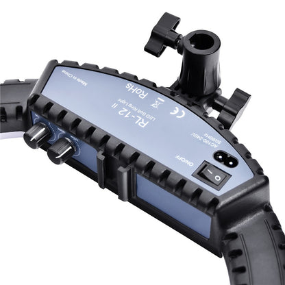 fosoto RL-12II 3200K-5500K Dimmable Photography Studio Led Ring Light Lamp Tripod Stand For Camera Photo Studio Phone Video