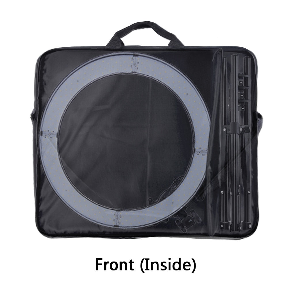 fosoto RL-18" Camera Photo/Phone/Video 55W 240 LED Ring Light 5500K Photography Dimmable Ring Lamp with 4 Plastic Colors/Tripod