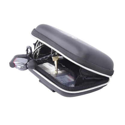 fosoto New Portable Mini Hard Storage Bag Shoulder Strap EVA/PU Bags for Earphone Headphone SD Cards Cable Cord Wire Coin Purse